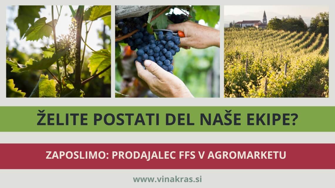 Prosto delovno mesto  prodajalec FFS v Agromarketu