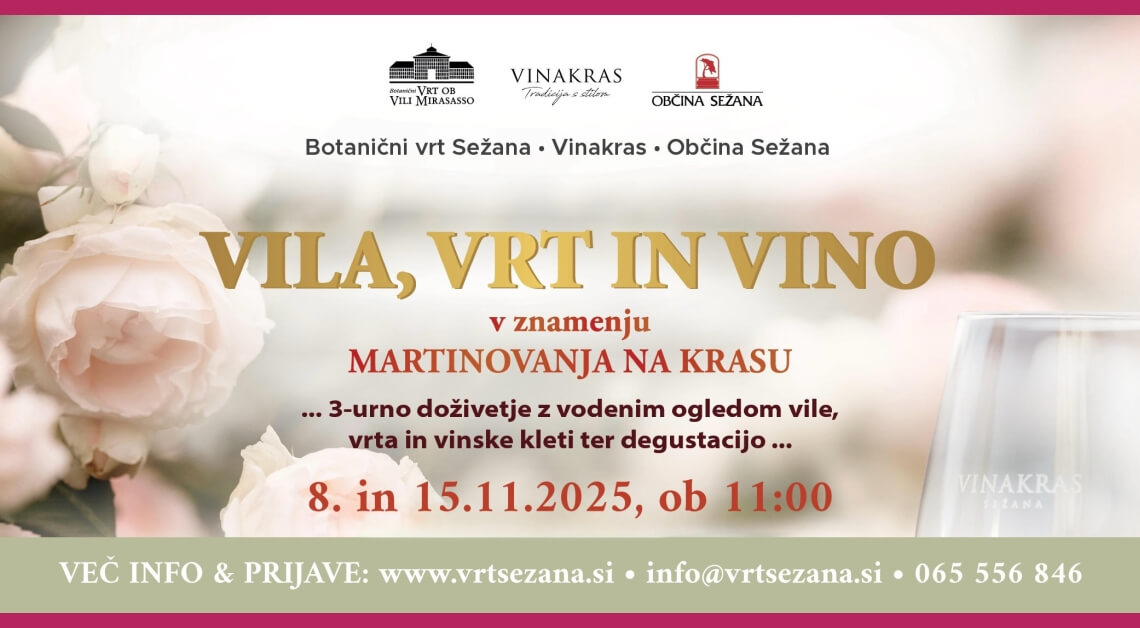 Vila, vrt in vino 2025